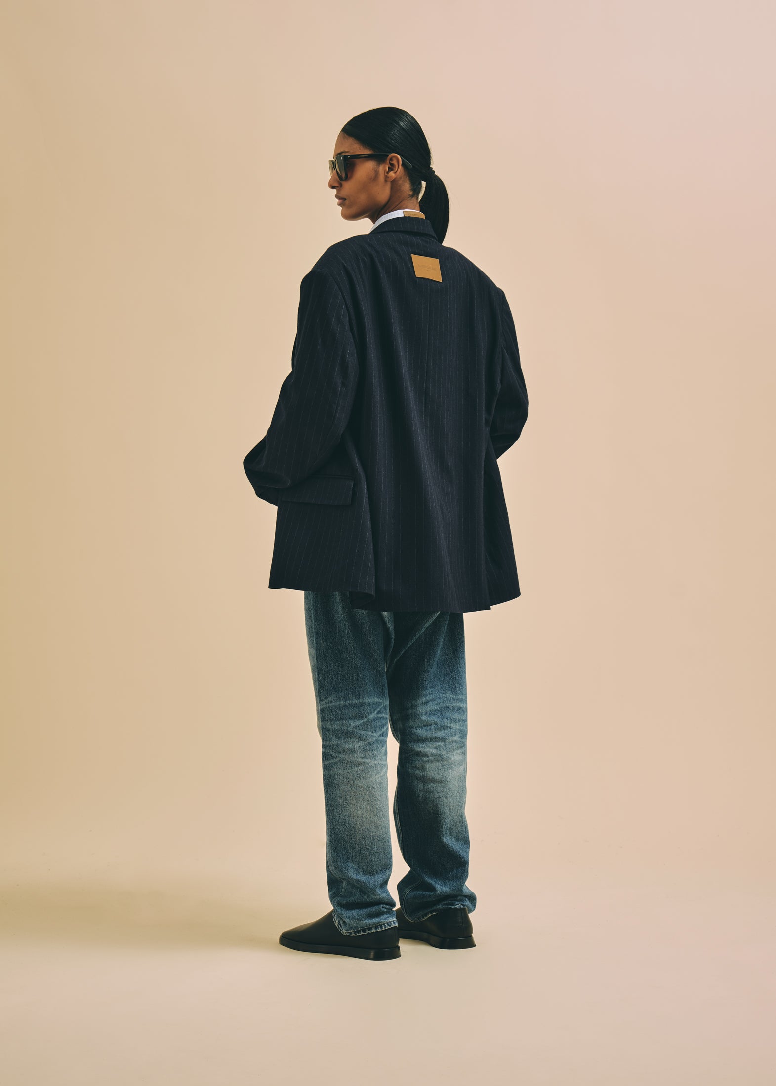Florence Black Rita Denim Washed Blue Jeans